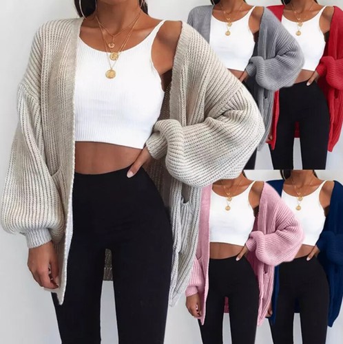 Women chunky knitted oversize - chunky,