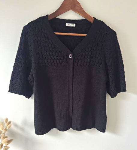 Damart black short sleeve - black,