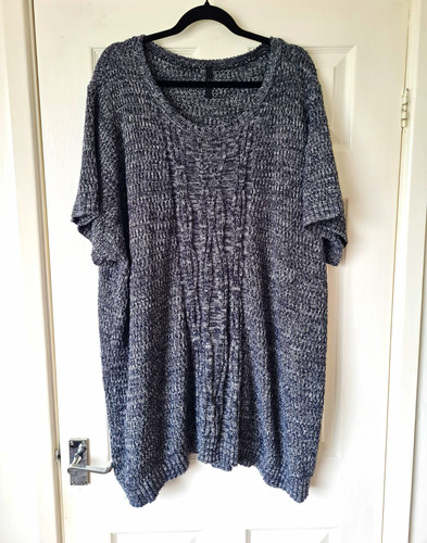 Grey cable knit short - grey,