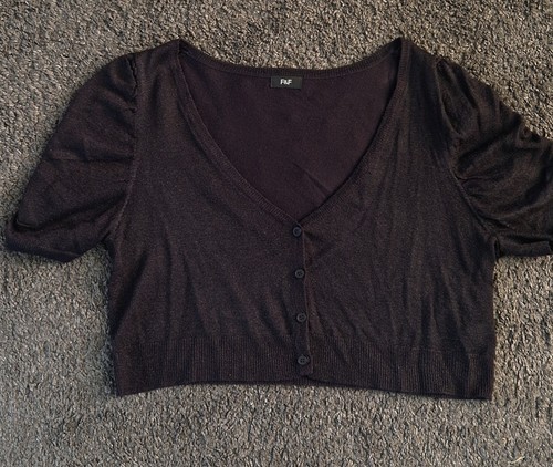 Black sparkly cropped - black,