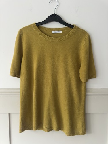 Mustard yellow soft knit top - yellow,