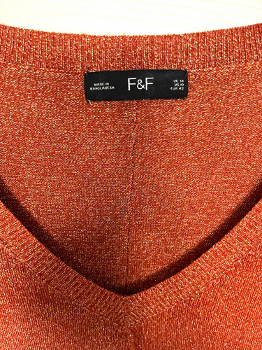 Women dark orange knit - women’s,