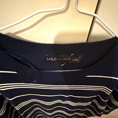 Marks spencer navy white - marks,