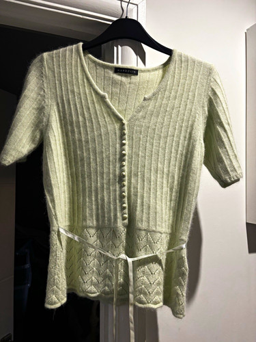 Mandolin green rib - mandolin, v-neck
