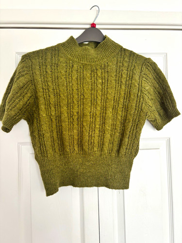 Cider khaki knit mock - khaki,