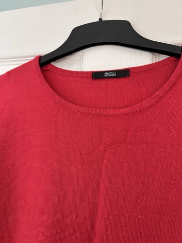 Women red short sleeve - m&s, women's