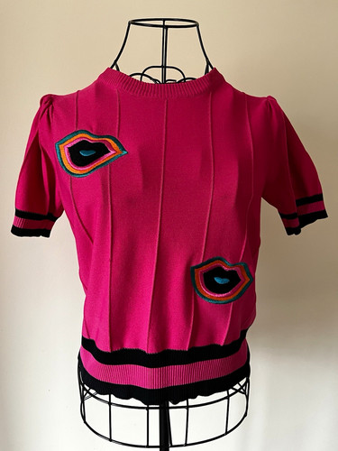 Minueto pink knit jumper - minueto,