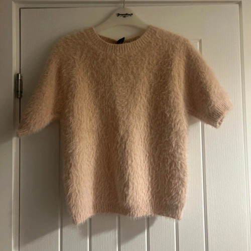 New look pink fluffy knit - pink,