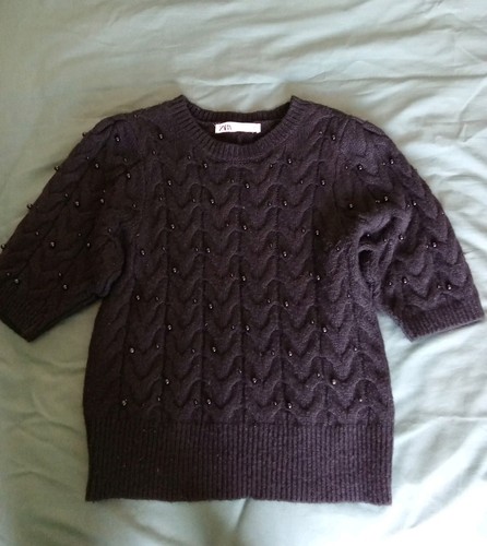 Zara black short sleeved - short, cable