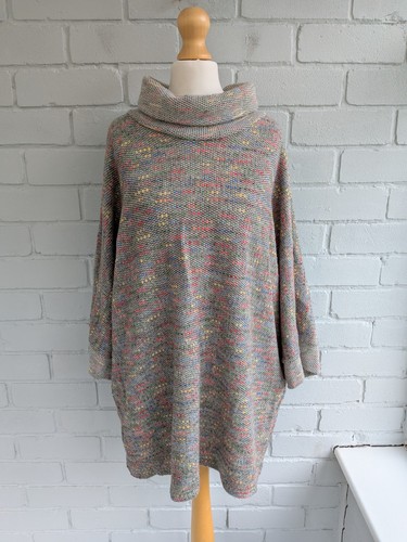 Apricot grey and multicoloured