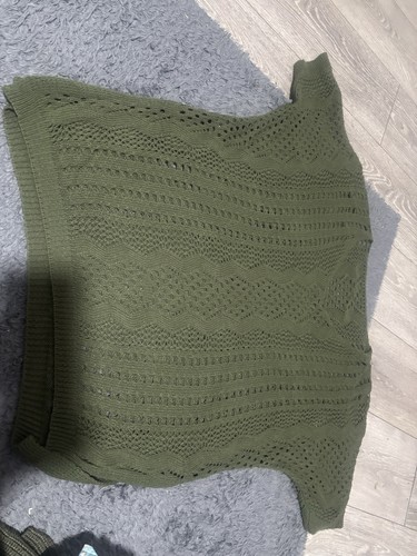 Khaki short sleeve knitted - khaki,
