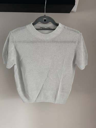 Zara grey solid - knit, neck