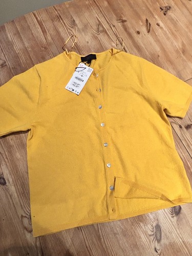 Zara short sleeved knit - knit, yellow