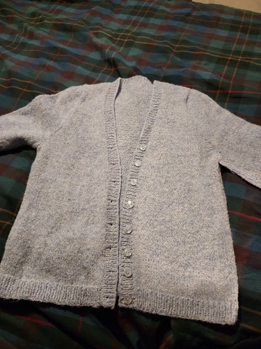 Handknitted cardigan short - handknitted,