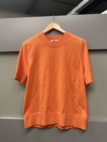 Orange fine knit short - orange,