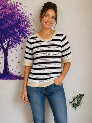 Dkny sweater striped - sweater, 10