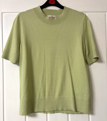 Women green knit jumper - women's,