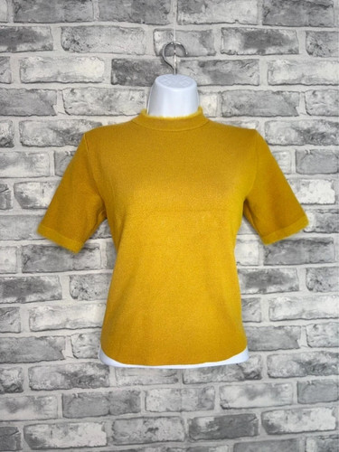 Mustard yellow short sleeve - short,