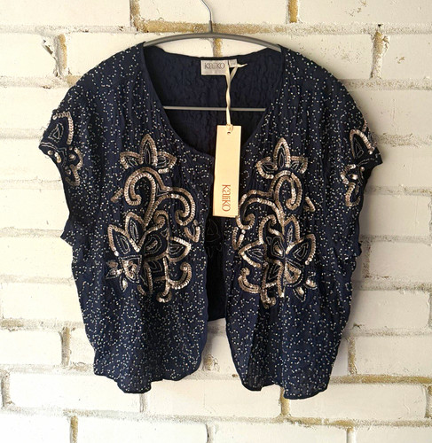 Kaliko blue silk knit - kaliko,