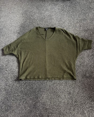 New look ribbed khaki green - new,