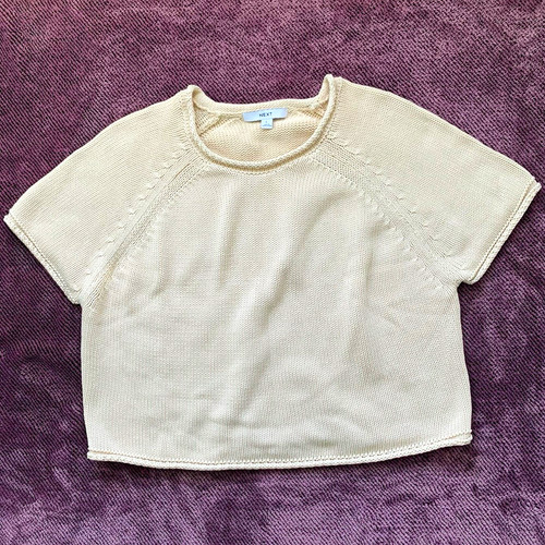 Next beige cotton knit - next, crew