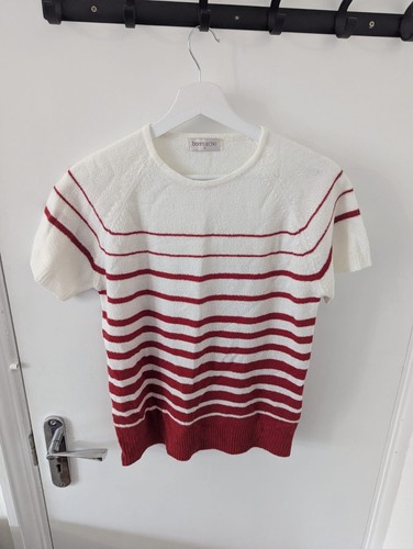 Bonmarché white red striped - bonmarché,