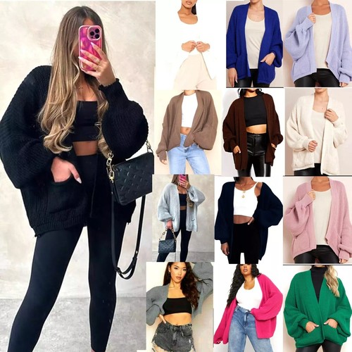 Women chunky knitted oversize - chunky,
