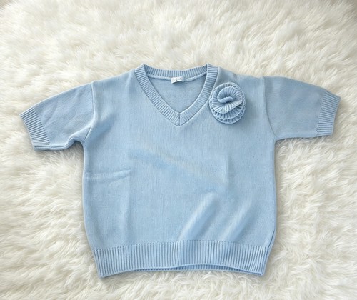New baby blue short sleeve - new,