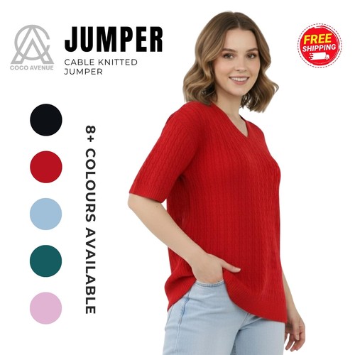 Chunky womens jumper pullover - womens,