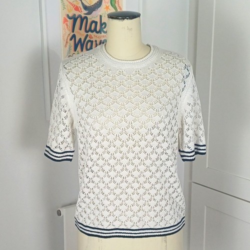 White crochet open - crochet, knit