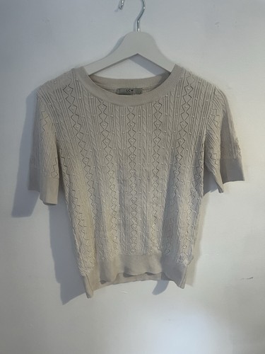 Women cream short - cream, sleeve