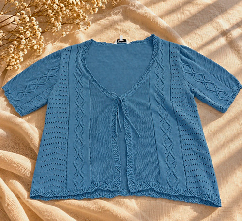 Bonmarché blue cotton knit - bonmarché,