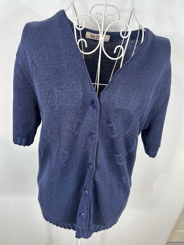 Bon marché blue - blue, knit