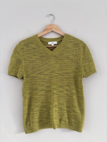 Moss green fine knit - knit, short