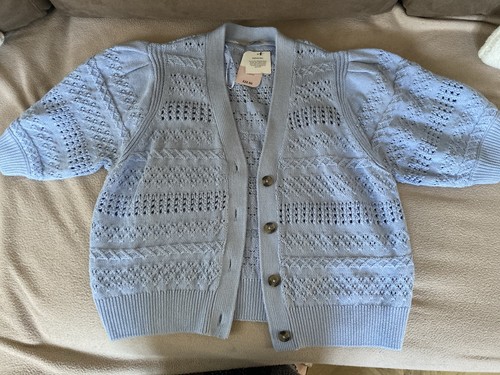 Pale blue cardigan - blue,