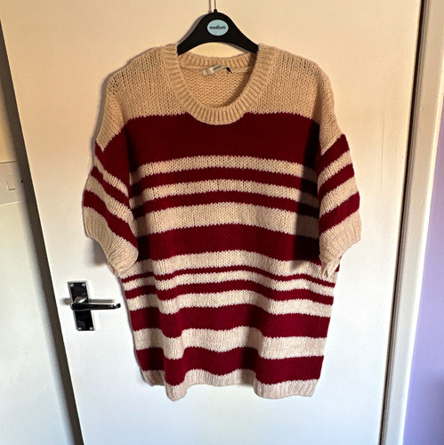 George cream burgundy - george, striped