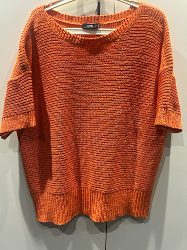 Wallis orange knit - knit, neck