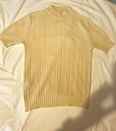 Michael beige ribbed knit - ribbed,