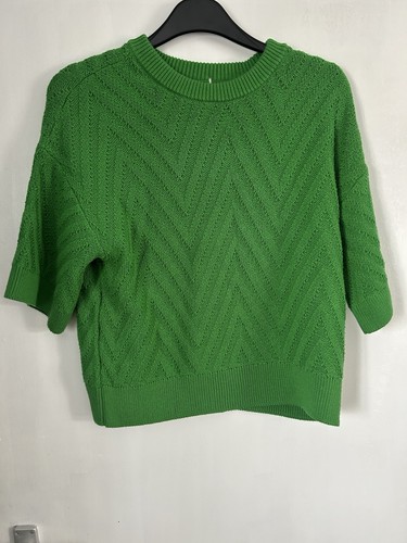 Green short sleeve jumper - short,