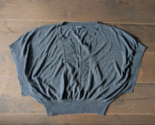 Jcl trends grey knit neck - jcl, v-neck