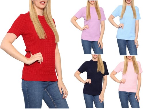 Ladies crew neck short sleeve - ladies,