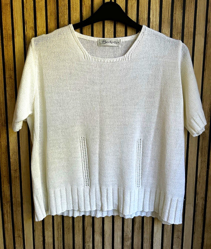 Berkertex white open knit - white,