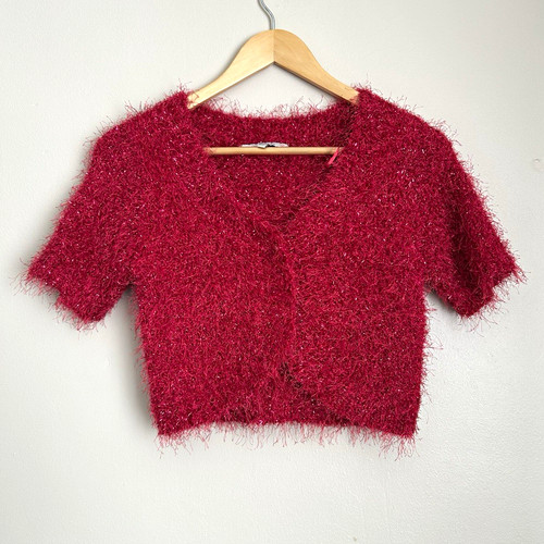 Y2k pink fuzzy fluffy knit - y2k,