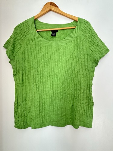 Vintage evie apple green - green, cable