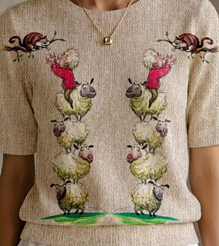 Women beige knit pullover - women's,