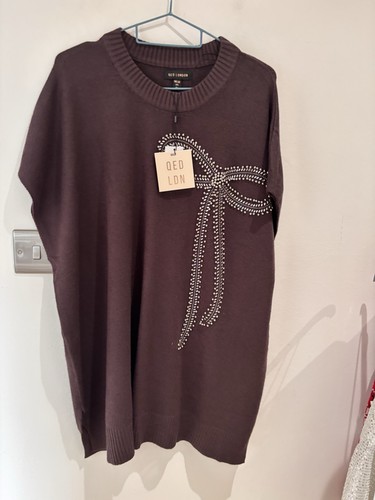 New brown diamanté design - new,