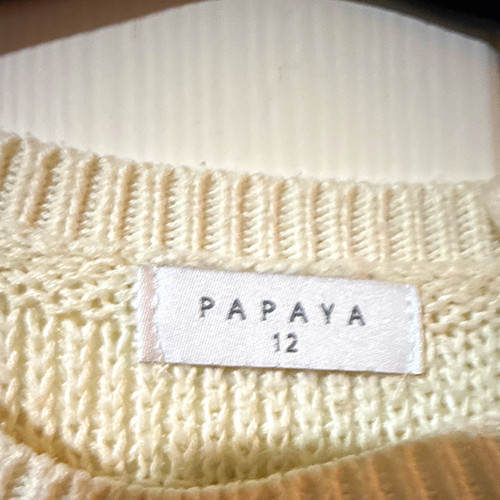 Papaya women cream open knit - women's,