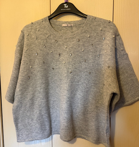 Grey short sleeve - short, jumper