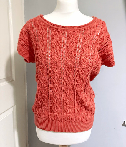 Bhs orange cable knit - cable,