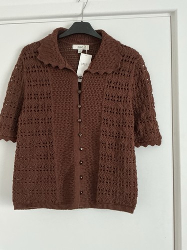 Womens brown open - m&s,